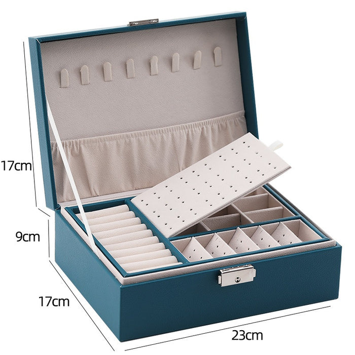 Double Layer Lockable Jewelry Organizers