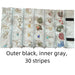 Black & Gray Velvet with Transparent PVC Jewelry Roll - Jewelry Packaging Mall