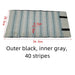 Black & Gray Velvet with Transparent PVC Jewelry Roll - Jewelry Packaging Mall