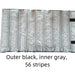 Black & Gray Velvet with Transparent PVC Jewelry Roll - Jewelry Packaging Mall