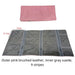 Pink Brushed Leather & Dark Gray Velvet Jewelry Roll - Jewelry Packaging Mall