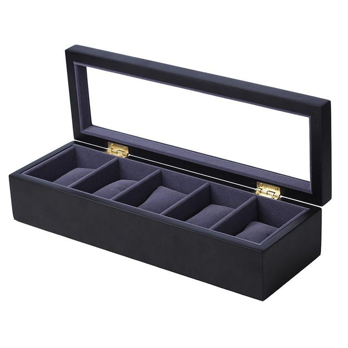 Piano Finish 5 Position Watch Organiser - Jewelry Packaging Mall