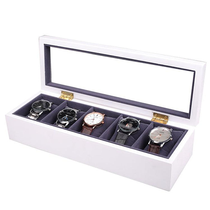 Piano Finish 5 Position Watch Organiser - Jewelry Packaging Mall