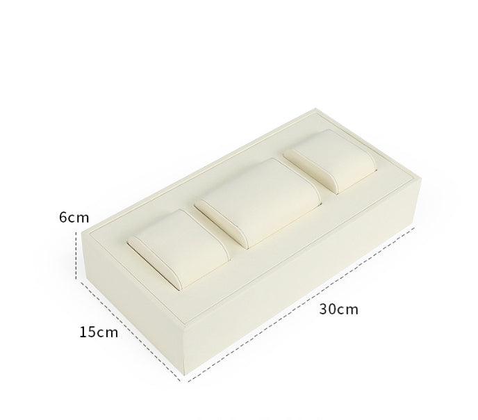 Beige Microfibre Watch Display Collection - Jewelry Packaging Mall