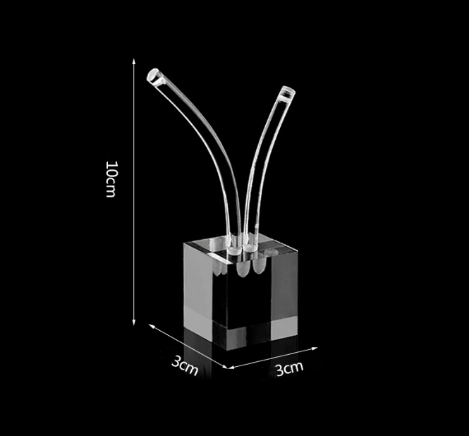 Crystal Clarity Acrylic Earring Stand（2 pcs per pack） - Jewelry Packaging Mall