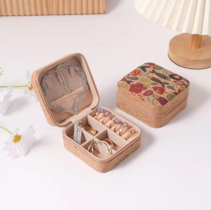 Cork Jewelry Travel Case （6 pcs per pack） - Jewelry Packaging Mall