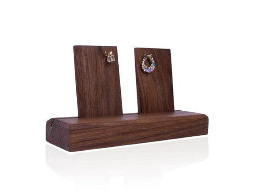 Handcrafted Harmony Solid Wood Earrings Display（2 pcs per pack） - Jewelry Packaging Mall
