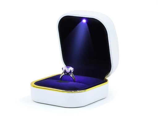 Led light ring pendant jewelry box - Jewelry Packaging Mall