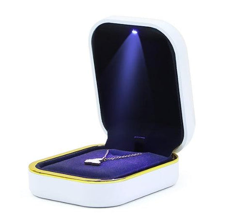 Led light ring pendant jewelry box - Jewelry Packaging Mall
