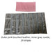 Pink Brushed Leather & Dark Gray Velvet Jewelry Roll - Jewelry Packaging Mall