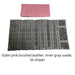 Pink Brushed Leather & Dark Gray Velvet Jewelry Roll - Jewelry Packaging Mall