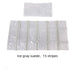 Ice Gray Velvet & Transparent PVC Jewelry Roll - Jewelry Packaging Mall