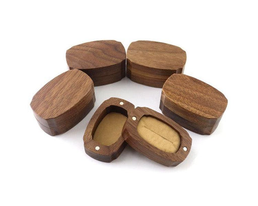 Walnut Whimsy Ring Box - Jewelry Packaging Mall