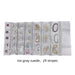 Ice Gray Velvet & Transparent PVC Jewelry Roll - Jewelry Packaging Mall