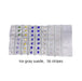 Ice Gray Velvet & Transparent PVC Jewelry Roll - Jewelry Packaging Mall