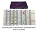 Purple Brushed Leather & Beige Velvet Jewelry Roll - Jewelry Packaging Mall