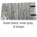 Black & Gray Velvet with Transparent PVC Jewelry Roll - Jewelry Packaging Mall