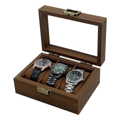 Three-Horologe Vault Watch Box - Jewelry Packaging Mall