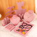 Pink Jewellery Display Stand-Velvet-JPM0119 - Jewelry Packaging Mall