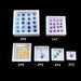 White Acrylic Rectangular Gem Boxes ( 10 pcs per pack ) - Jewelry Packaging Mall