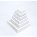 White Acrylic Rectangular Gem Boxes ( 10 pcs per pack ) - Jewelry Packaging Mall